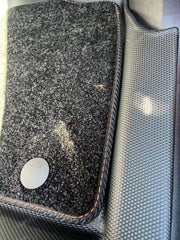 Floor Liners 3 Pieces Set Suitable For BYD Shark 6 2025 Driver+Passenger+Rear Seats Black Colour Liner