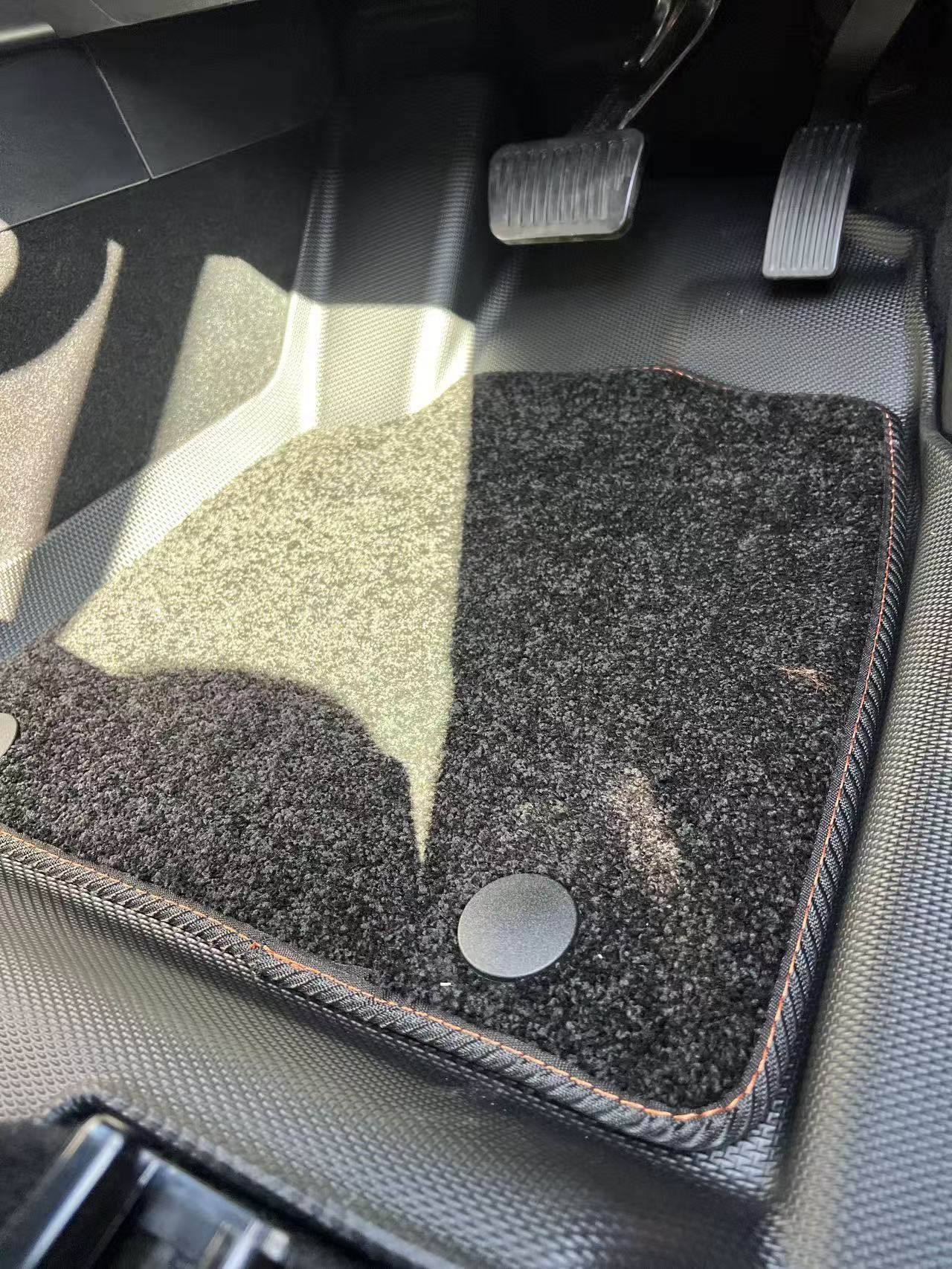 Floor Liners 3 Pieces Set Suitable For BYD Shark 6 2025 Driver+Passenger+Rear Seats Black Colour Liner