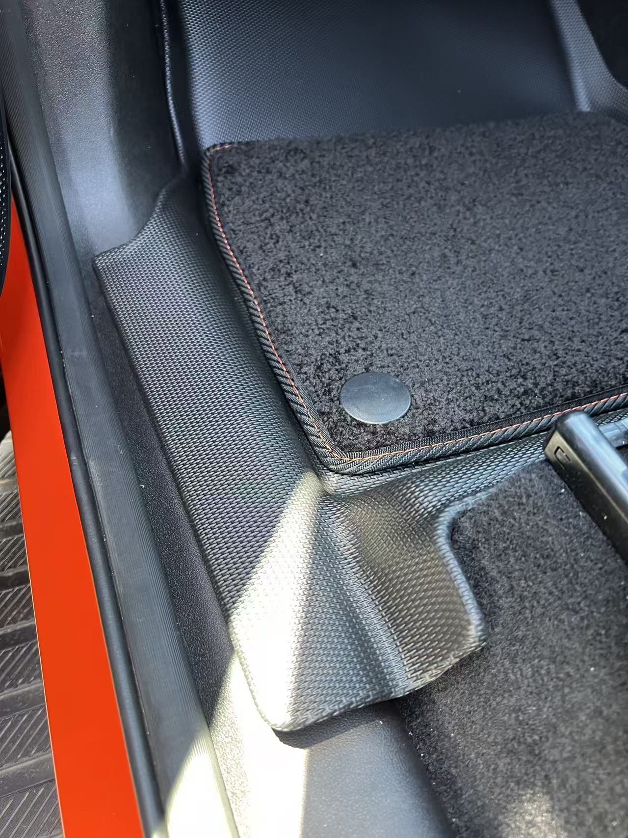 Floor Liners 3 Pieces Set Suitable For BYD Shark 6 2025 Driver+Passenger+Rear Seats Black Colour Liner