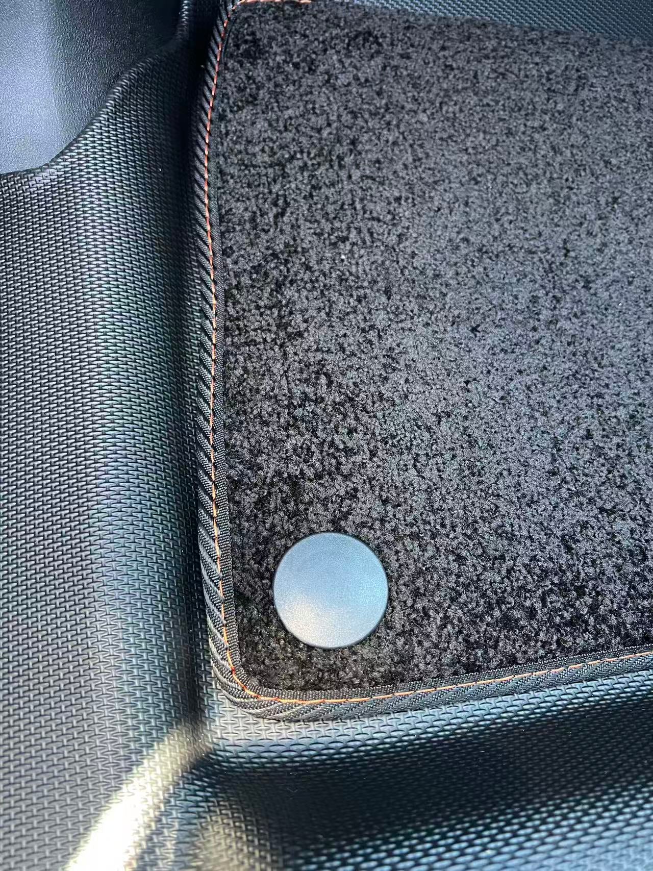 Floor Liners 3 Pieces Set Suitable For BYD Shark 6 2025 Driver+Passenger+Rear Seats Black Colour Liner