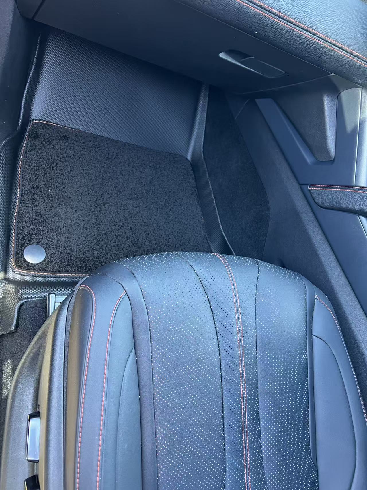 Floor Liners 3 Pieces Set Suitable For BYD Shark 6 2025 Driver+Passenger+Rear Seats Black Colour Liner