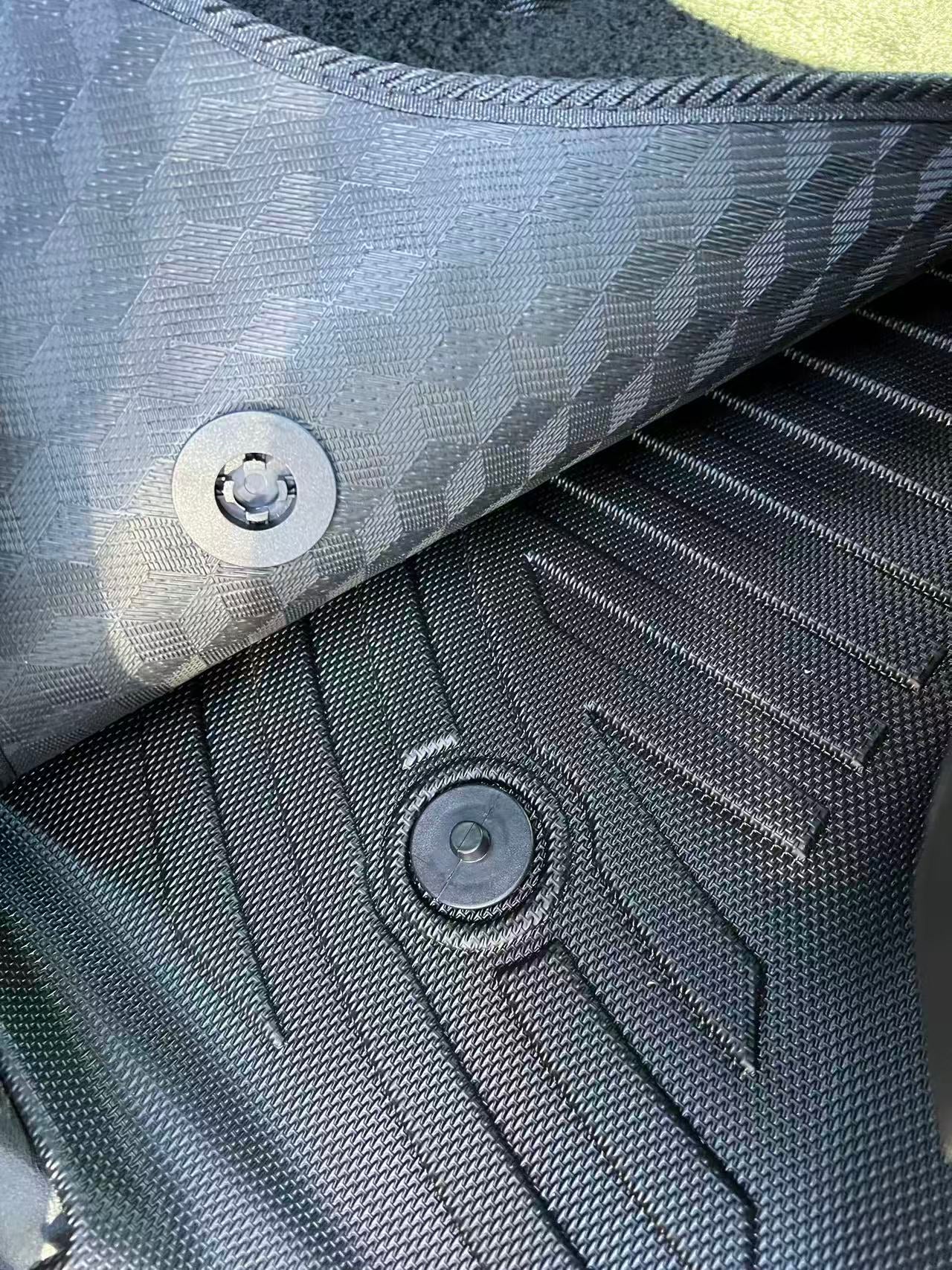 Floor Liners 3 Pieces Set Suitable For BYD Shark 6 2025 Driver+Passenger+Rear Seats Black Colour Liner